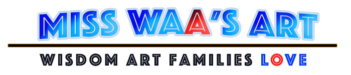 Miss Waa's Art – Framed Art Gifts for Kids. Logo